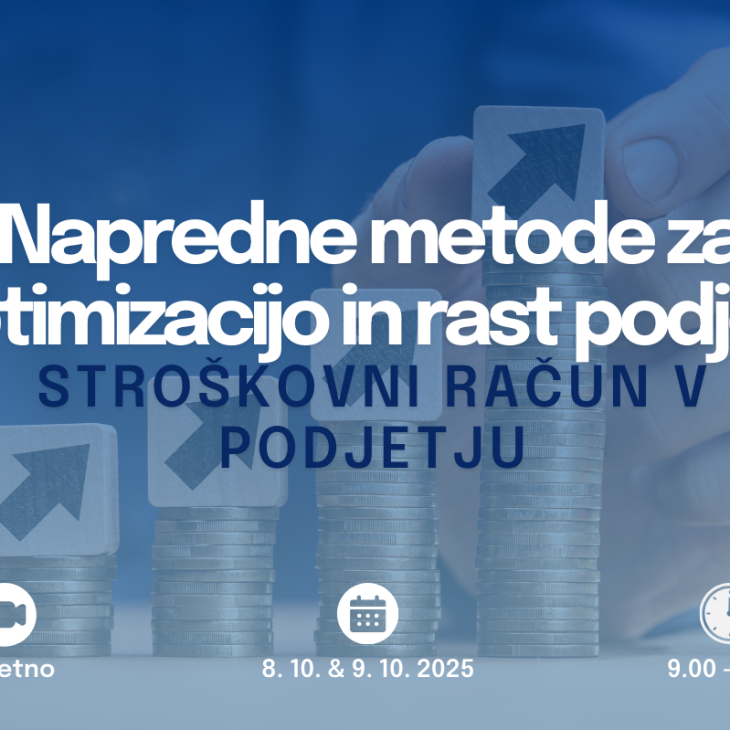 Napredne metode za optimizacijo in rast podjetij: Stroškovni račun v podjetju