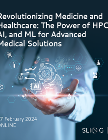 Vabilo na spletni dogodek Revolutionizing Medicine and Healthcare: The Power of HPC, AI, and ML for Advanced Medical Solutions